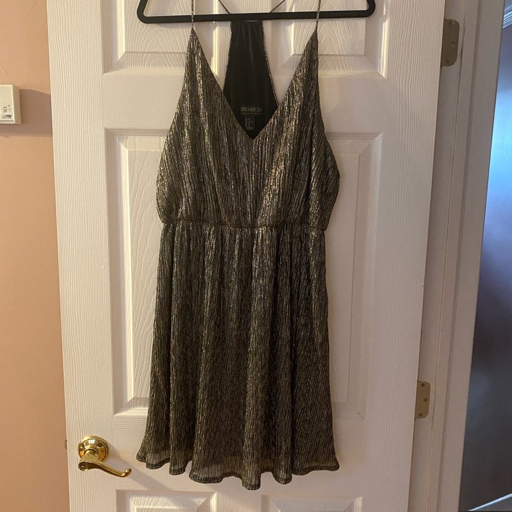 Forever 21 black & silver dress